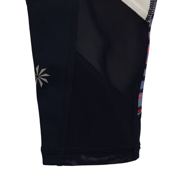 Athleta Leggings Junior's XXS Athletic Mesh Panel Striped Colorful Yoga Capri - Picture 7 of 10